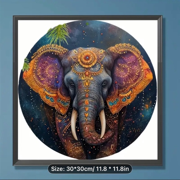 Diamond Art Kit NIP - Vibrant Elephant - Picture 2 of 2